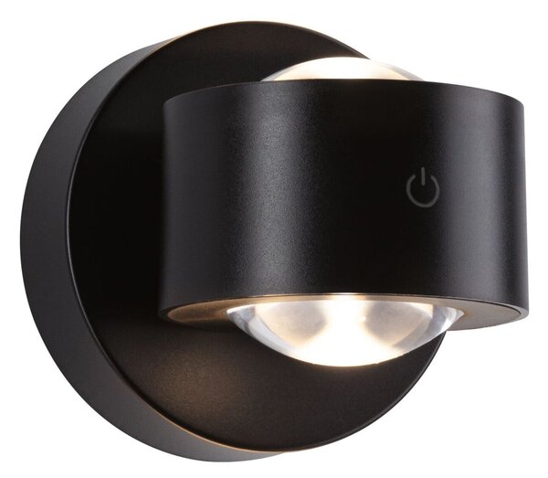 PAULMANN LED nabíjecí nástěnné svítidlo Zorik IP44 stmívatelné 2700K 100mm 2x1,1W černá