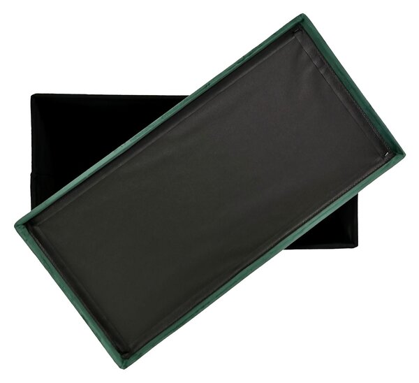 Kontrast Skládací taburet PERFECT DUO 60x30 cm tmavě zelený