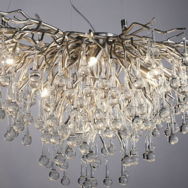 Paul Neuhaus 2192-55 - Lustr na lanku ICICLE 10xG9/40W/230V 50x100 cm chrom