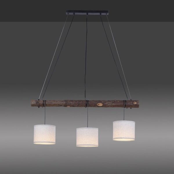 Leuchten Direkt 11238-79 - Lustr na lanku BARK 3xE27/40W/230V