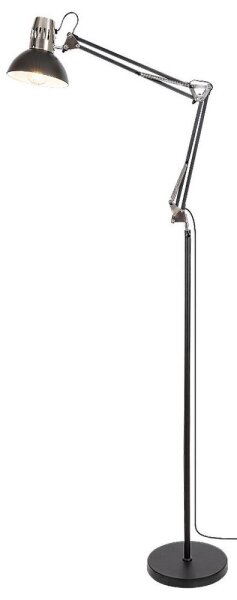 Rabalux 2196 - Stojací lampa ARISTEO 1xE27/40W/230V černá/lesklý chrom