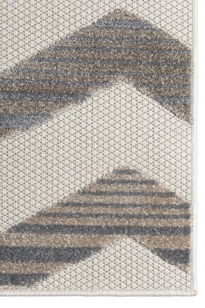 Makro Abra Moderní kusový koberec AVENTURA EC92D Vlnky krémový Rozměr: 140x200 cm