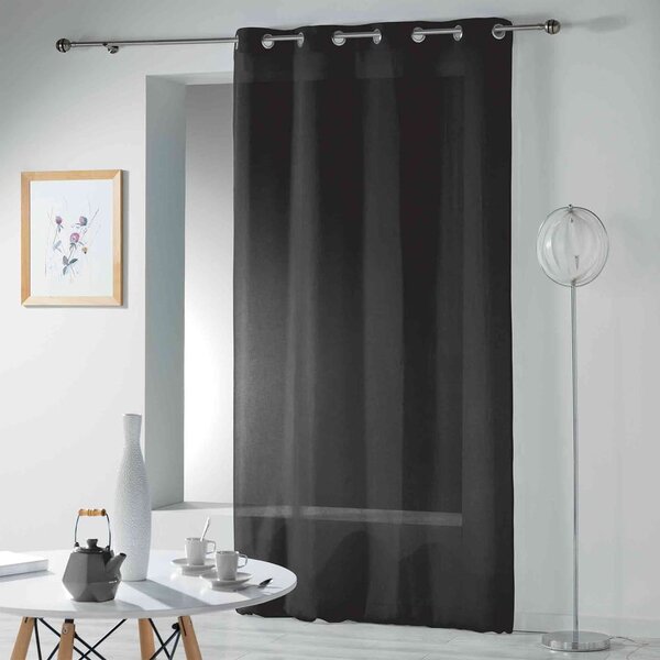 Černá záclona 140x280 cm Telma – douceur d'intérieur