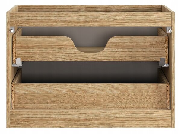 Comad Závěsná skříňka pod umyvadlo Luxor Beige II s deskou 120 cm béžový/dub olejovaný