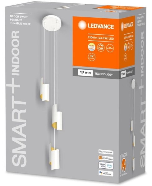 Ledvance - LED Stmívatelný lustr na lanku SMART+ DECOR 3xLED/8W/230V bílá Wi-Fi