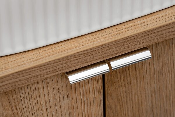 Comad Závěsná skříňka pod umyvadlo Nova Oak s deskou 100 cm bílá/dub evoke