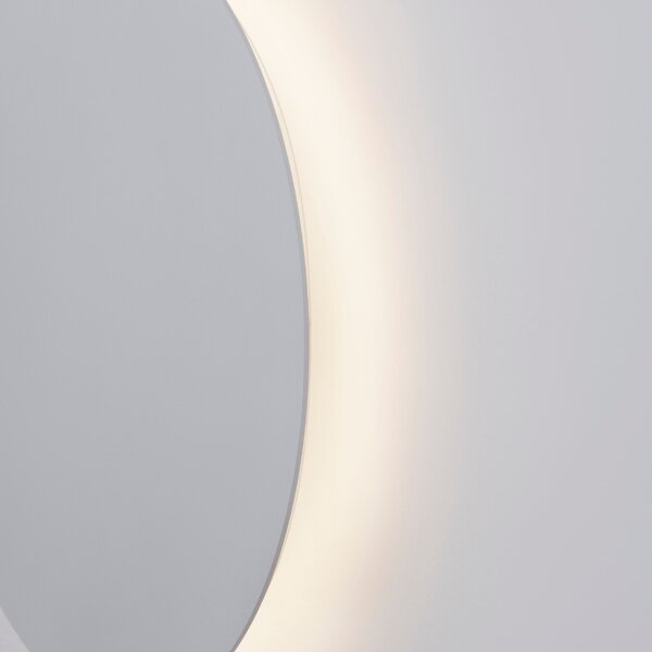 Bílé kovové nástěnné LED světlo Nova Luce Cyrcle 30 cm