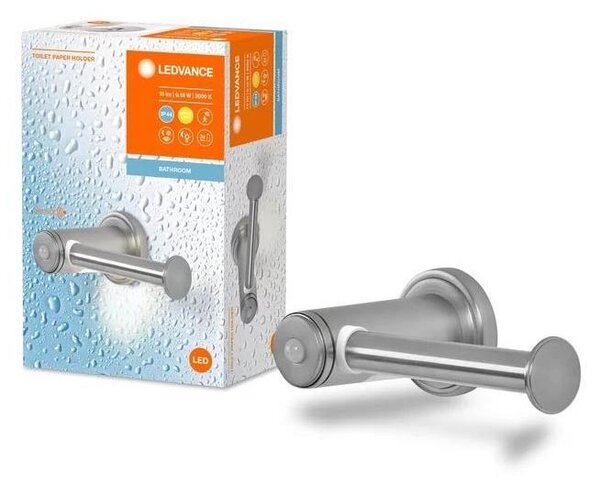 Ledvance - Držák toaletního papíru s LED podsvícením 3xAAA IP44