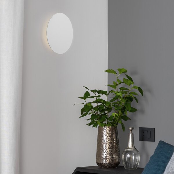 Bílé kovové nástěnné LED světlo Nova Luce Cyrcle 30 cm
