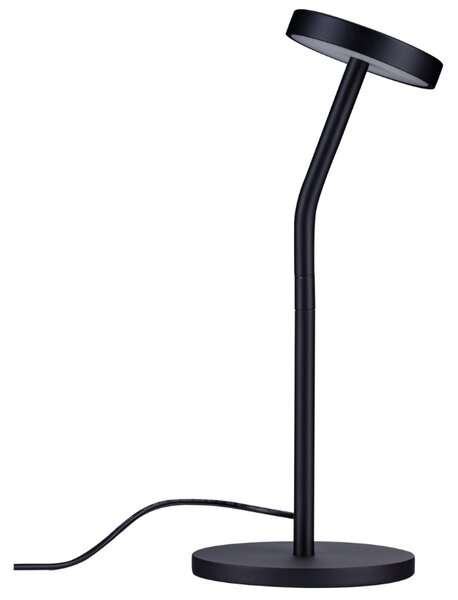 Černá kovová stolní LED lampa Nova Luce Logos