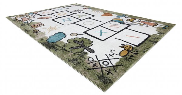 Makro Abra Dětský kusový koberec FUN Skákací panák zelený Rozměr: 80x150 cm