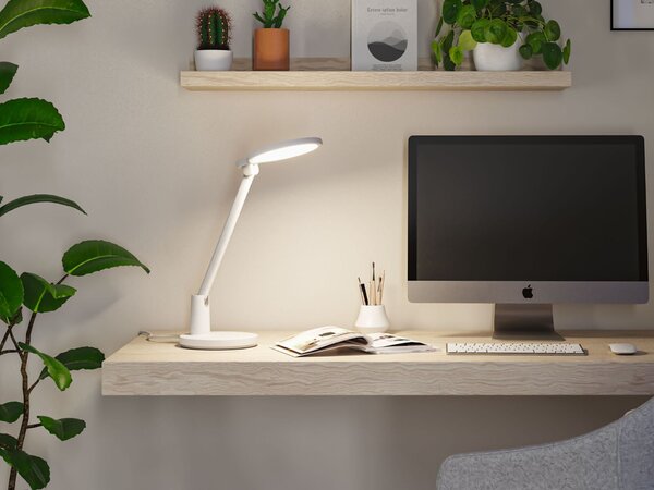PAULMANN LED stolní lampa na psací stůl Darba 4000K 15W bílá mat
