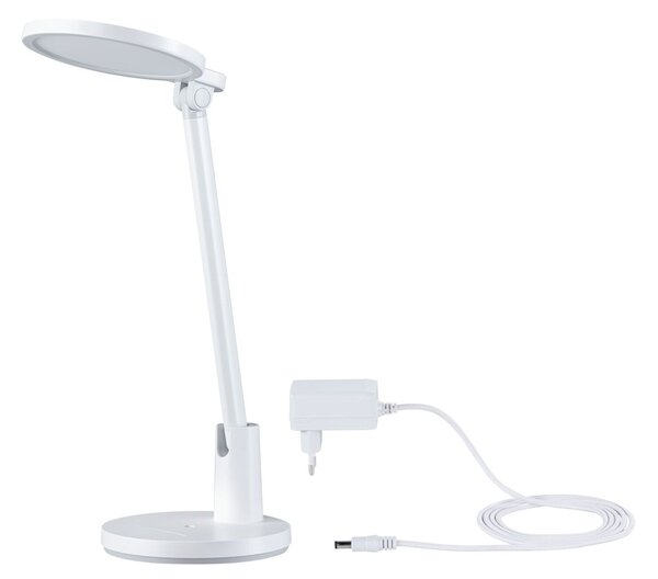 PAULMANN LED stolní lampa na psací stůl Darba 4000K 15W bílá mat