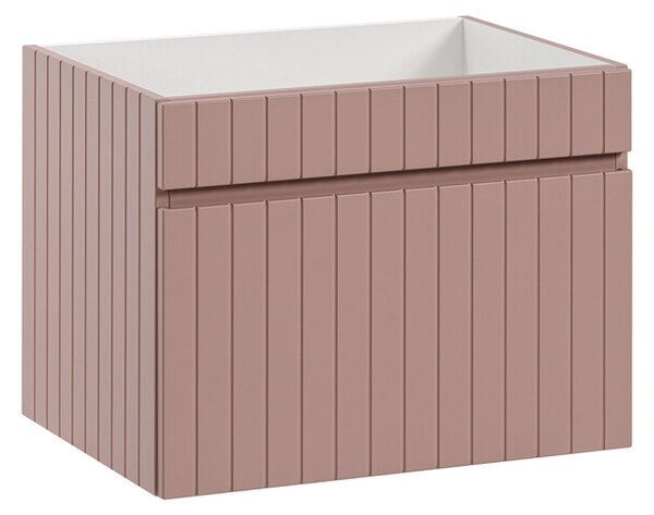 Comad Závěsná skříňka pod umyvadlo Iconic s deskou 80 cm růže