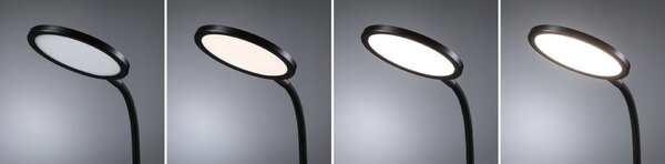 PAULMANN LED stolní lampa na psací stůl Mejan 4000K 15W černá mat