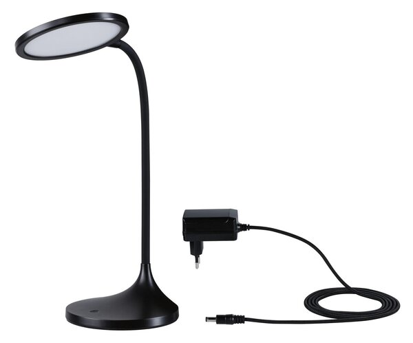 PAULMANN LED stolní lampa na psací stůl Mejan 4000K 15W černá mat