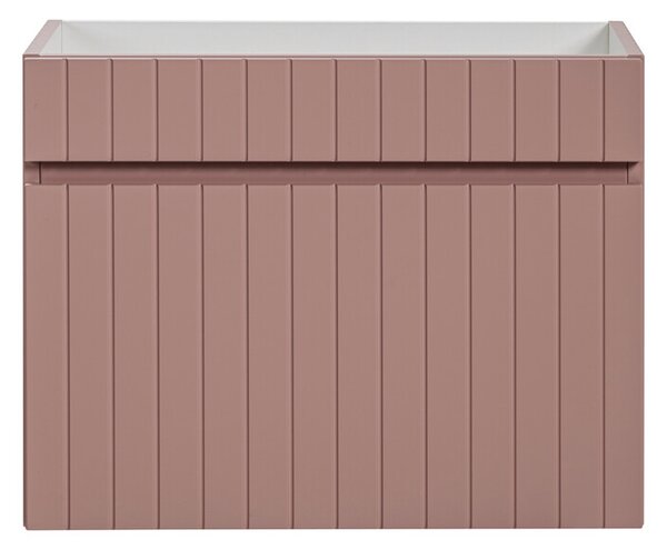 Comad Závěsná skříňka pod umyvadlo Iconic s deskou 80 cm růže