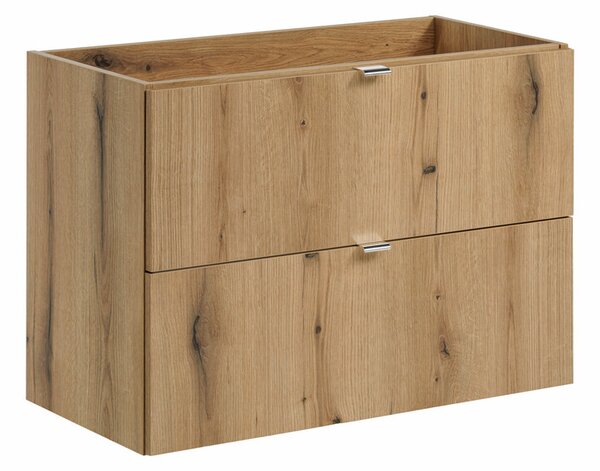 Comad Závěsná skříňka Nova Oak II se zápustným umyvadlem 80 cm dub coast evoke