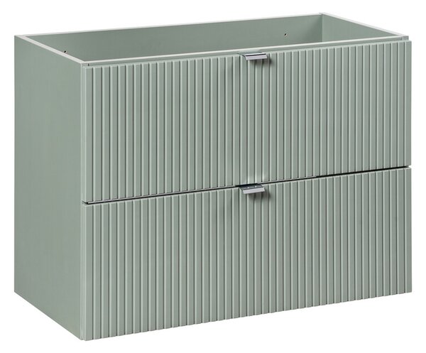 Comad Závěsná skříňka pod umyvadlo Line Reed s deskou 80 cm zelená