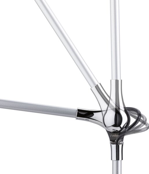 PAULMANN LED stolní lampa na psací stůl Numis CCT 11W stříbrná
