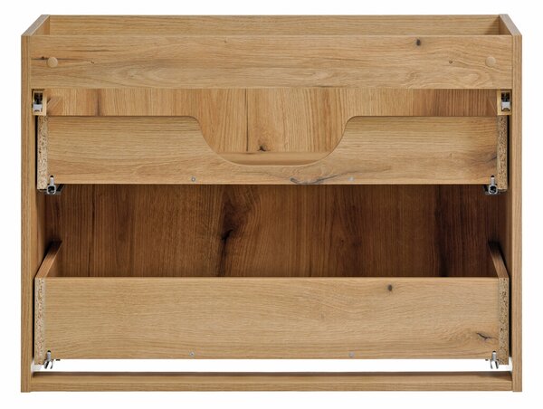 Comad Závěsná skříňka Nova Oak II se zápustným umyvadlem 80 cm dub coast evoke