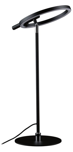 PAULMANN LED stolní lampa na psací stůl Odila měnitelná bílá 10,4W černá mat, chrom