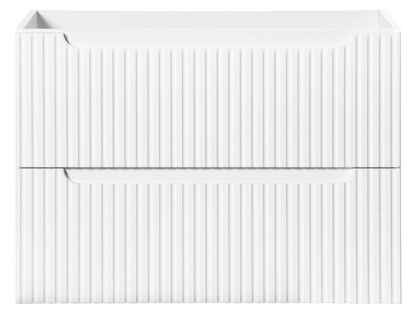 Comad Závěsná skříňka pod umyvadlo Nova White I s deskou 80 cm bílá/dub coast evoke