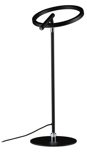 PAULMANN LED stolní lampa na psací stůl Odila měnitelná bílá 10,4W černá mat, chrom