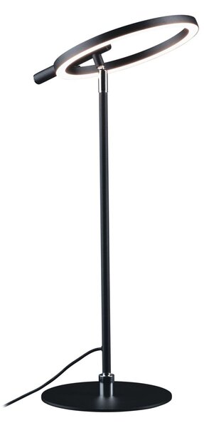 PAULMANN LED stolní lampa na psací stůl Odila měnitelná bílá 10,4W černá mat, chrom