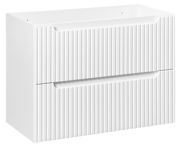Comad Závěsná skříňka pod umyvadlo Nova White I s deskou 80 cm bílá/dub coast evoke