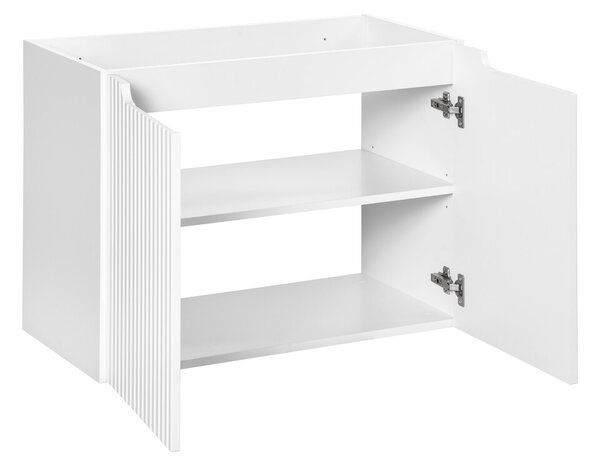 Comad Závěsná skříňka pod umyvadlo Nova White II s deskou 80 cm bílá/dub coast evoke