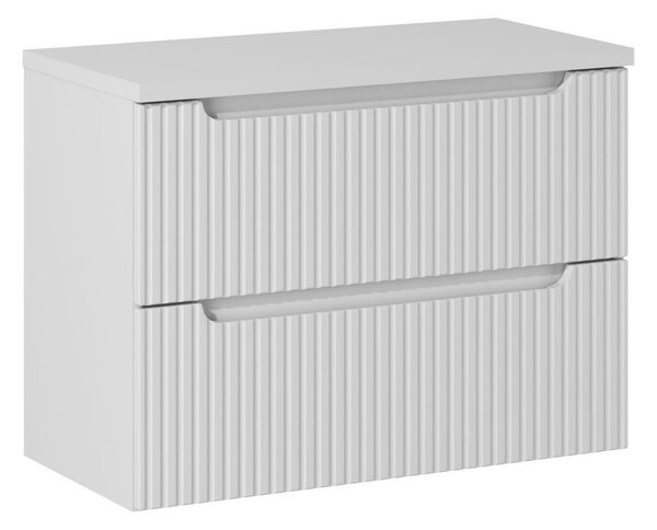 Comad Závěsná skříňka pod umyvadlo Nova White I s deskou 80 cm bílá