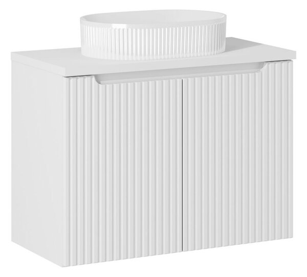 Comad Závěsná skříňka pod umyvadlo Nova White II s deskou 80 cm bílá