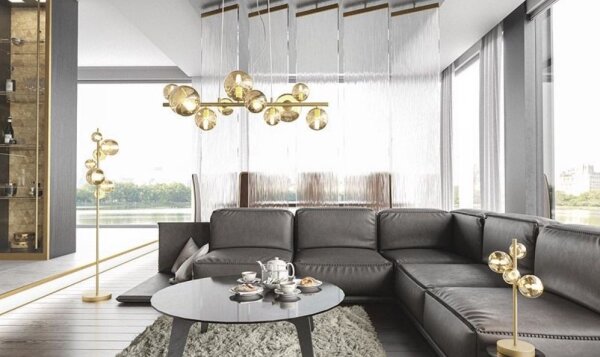 Wofi 8014.04.14.9000 - LED Stolní lampa 4xG9/3W/230V zlatá