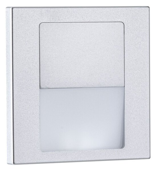 PAULMANN LED vestavné svítidlo do zdi Tsaro hranaté 80x36mm 1W 230V 2700K matný chrom