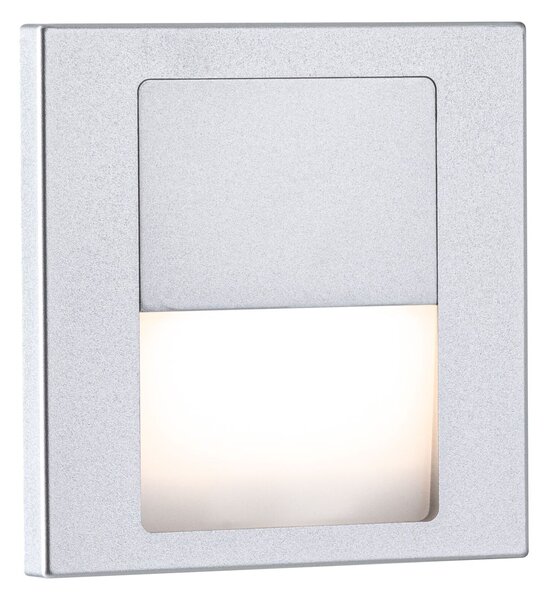 PAULMANN LED vestavné svítidlo do zdi Tsaro hranaté 80x36mm 1W 230V 2700K matný chrom