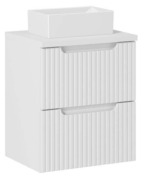 Comad Závěsná skříňka pod umyvadlo Nova White I s deskou 50 cm bílá