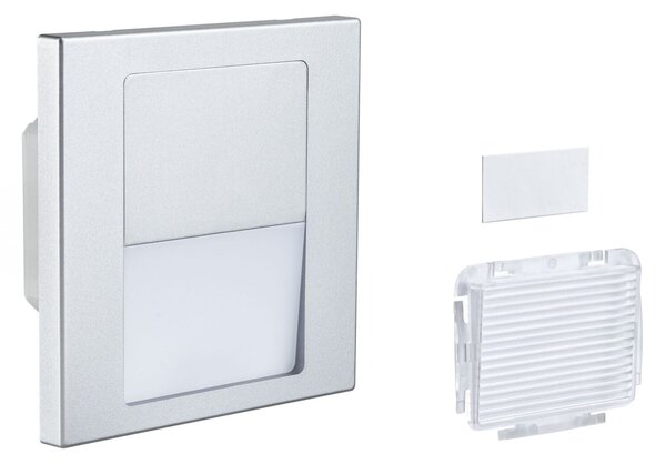 PAULMANN LED vestavné svítidlo do zdi Tsaro hranaté 80x36mm 1W 230V 2700K matný chrom