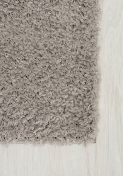 Makro Abra Kusový shaggy koberec jednobarevný SOHO P113A šedý Rozměr: 70x250 cm