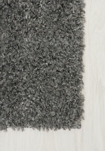 Makro Abra Kusový shaggy koberec jednobarevný SOHO P113A šedý 2 Rozměr: 70x250 cm