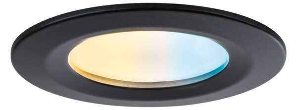 PAULMANN LED vestavné svítidlo Nova Coin IP44 kruhové 78mm měnitelná bílá 3x6W 230V černá mat hliník