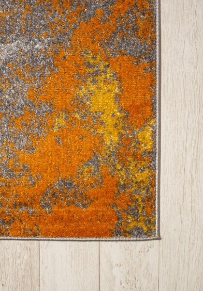 Makro Abra Moderní kusový koberec SPRING H172A oranžový Rozměr: 70x250 cm