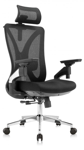 Kancelářská ergonomická židle Neoseat THOMAS — černá, nosnost 150 kg