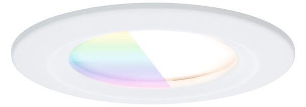PAULMANN LED vestavné svítidlo Nova Coin IP44 kruhové 78mm RGBW+ 3x6W 230V bílá mat hliník