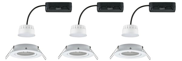 PAULMANN LED vestavné svítidlo Nova Coin kruhové 84mm 50° RGBW+ 3x6W 230V bílá mat hliník