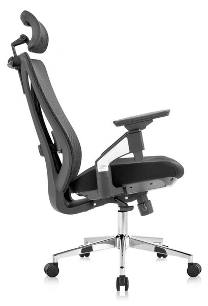 Kancelářská ergonomická židle Neoseat THOMAS — černá, nosnost 150 kg