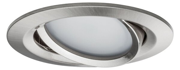 PAULMANN LED vestavné svítidlo Nova Coin kruhové 84mm 50° měnitelná bílá 3x6W 230V kov kartáčovaný hliník