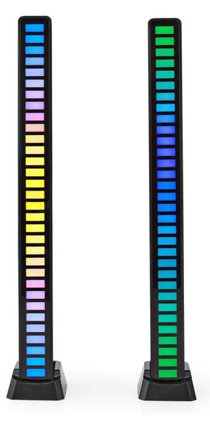 Nedis GALDP110BK - SADA 2x LED RGB Nabíjecí stolní lampa LED/250 mAh