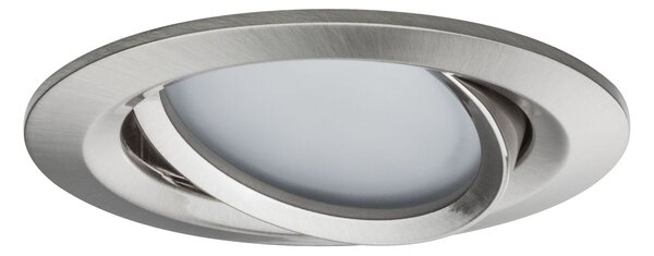 PAULMANN LED vestavné svítidlo Nova Coin kruhové 84mm 50° RGBW+ 3x6W 230V kov kartáčovaný hliník