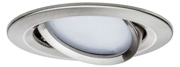 PAULMANN LED vestavné svítidlo Nova Coin kruhové 84mm 50° RGBW+ 6W 230V kov kartáčovaný hliník